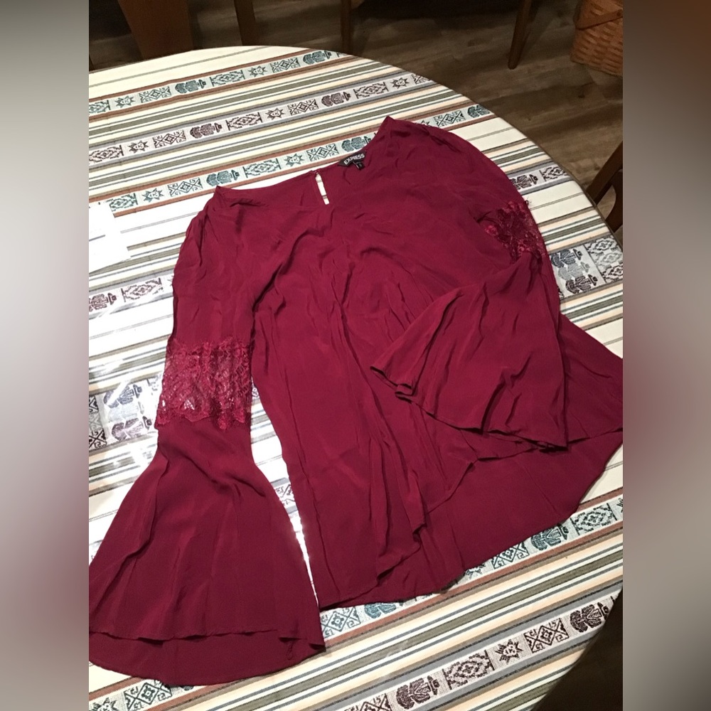 Express Deep Red Top